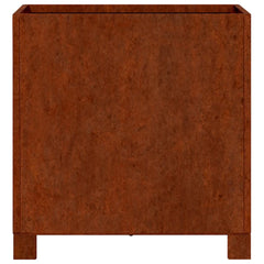 vidaXL Planter with Legs Rusty 40x40x40 cm Corten Steel 6