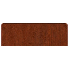 vidaXL Wall Planters 2 pcs Rusty Corten Steel 53x10x17 cm 6
