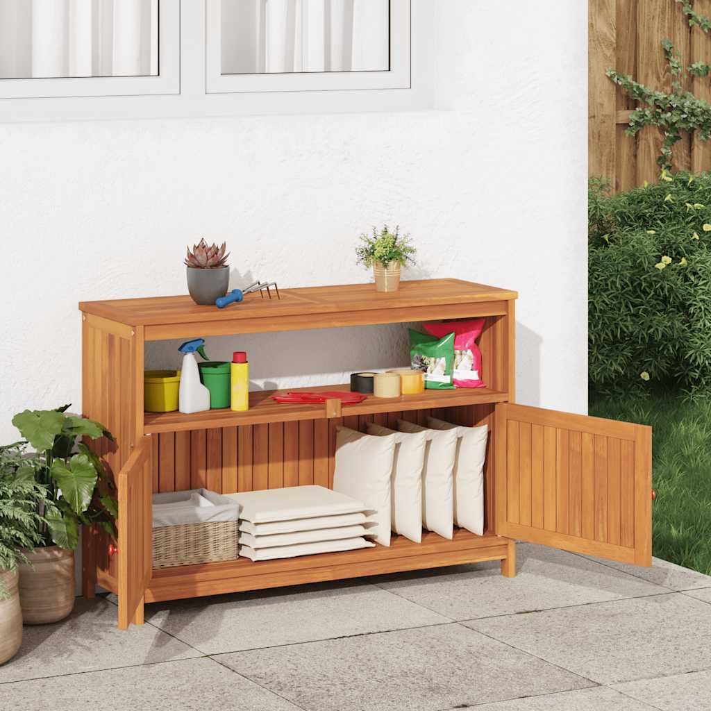 Garden Console Table Solid Wood Acacia Natural 110 x 35 x 75 cm