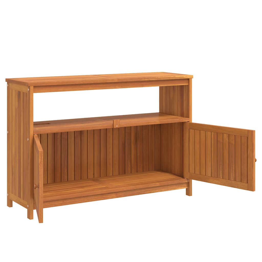 Garden Console Table Solid Wood Acacia Natural 110 x 35 x 75 cm