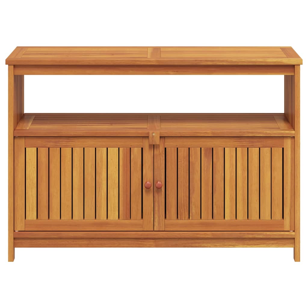 Garden Console Table Solid Wood Acacia Natural 110 x 35 x 75 cm