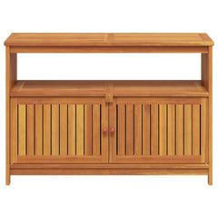 Garden Console Table Solid Wood Acacia Natural 110 x 35 x 75 cm