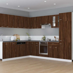 vidaXL Oven Cabinet Lyon Brown Oak 60x46x81.5 cm Engineered Wood 3