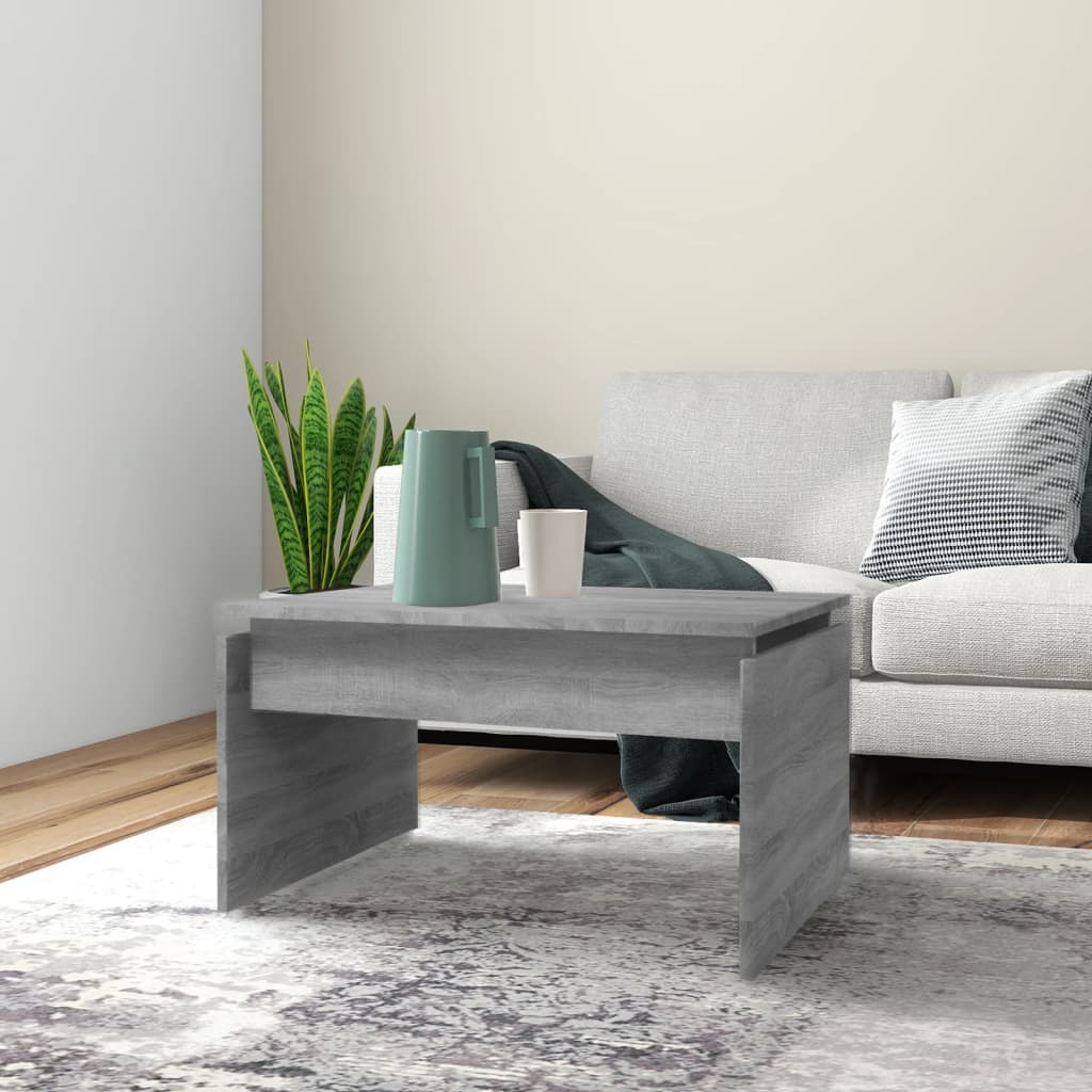 vidaXL Coffee Table Grey Sonoma 68x50x38 cm Engineered Wood 1