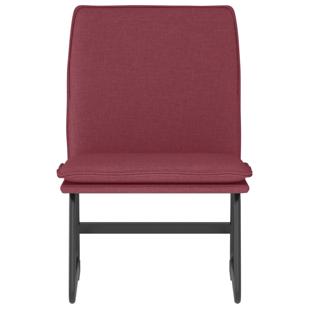 vidaXL Lounge Chair Wine Red 52x75x76 cm Fabric 3