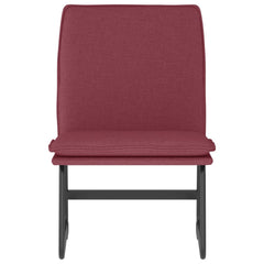 vidaXL Lounge Chair Wine Red 52x75x76 cm Fabric 3