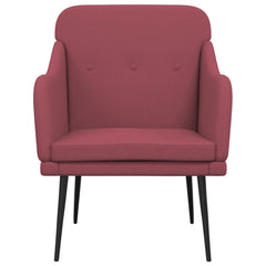 vidaXL Armchair Wine Red 63x76x80 cm Fabric 3