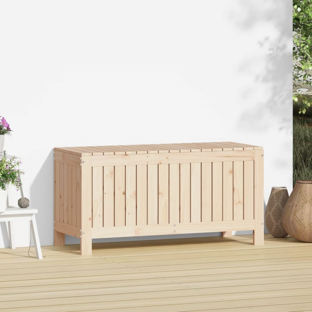 Garden Storage Box 108x42.5x54 cm Solid Wood Pine Natural pine