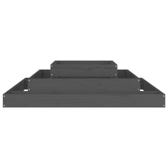 vidaXL Planter Grey 110x110x27 cm Solid Wood Pine 5
