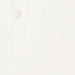 vidaXL Planter White 112x112x27 cm Solid Wood Pine 5