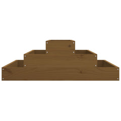 vidaXL Planter Honey Brown 80x80x27 cm Solid Wood Pine 5