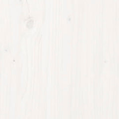 vidaXL Planter White 110x110x27 cm Solid Wood Pine 6