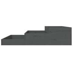vidaXL Planter Grey 107x107x27 cm Solid Wood Pine 5