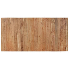 vidaXL Dining Table Black 180x90x77 cm Solid Wood Acacia 4