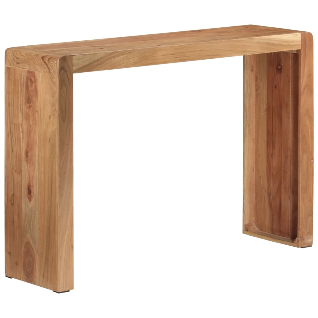 vidaXL Console Table 110x30x76 cm Solid Wood Acacia 4