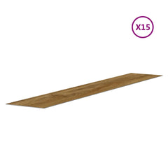 vidaXL Wall Panels Wood Look Brown PVC 2,06 m² 5