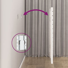vidaXL Wall Headboard White 96x3x91.5 cm Solid Wood Pine 6
