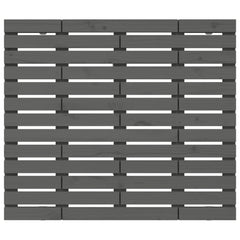 vidaXL Wall Headboard Grey 96x3x91.5 cm Solid Wood Pine 4