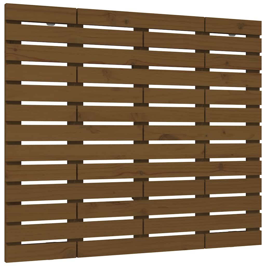 vidaXL Wall Headboard Honey Brown 96x3x91.5 cm Solid Wood Pine 2