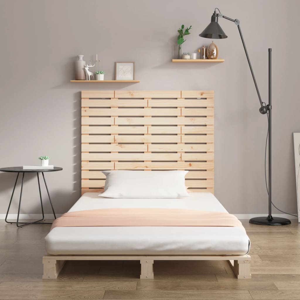 vidaXL Wall Headboard 146x3x91.5 cm Solid Wood Pine 3