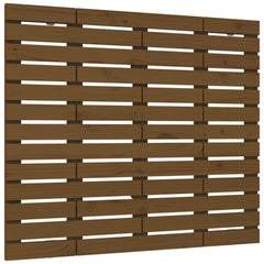 vidaXL Wall Headboard Honey Brown 146x3x91.5 cm Solid Wood Pine 2