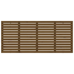 vidaXL Wall Headboard Honey Brown 156x3x91.5 cm Solid Wood Pine 4
