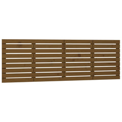 vidaXL Wall Headboard Honey Brown 206x3x63 cm Solid Wood Pine 2