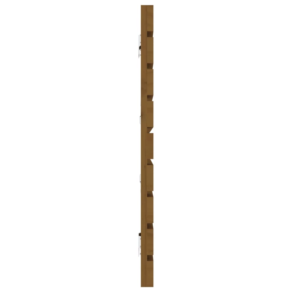 vidaXL Wall Headboard Honey Brown 206x3x63 cm Solid Wood Pine 5
