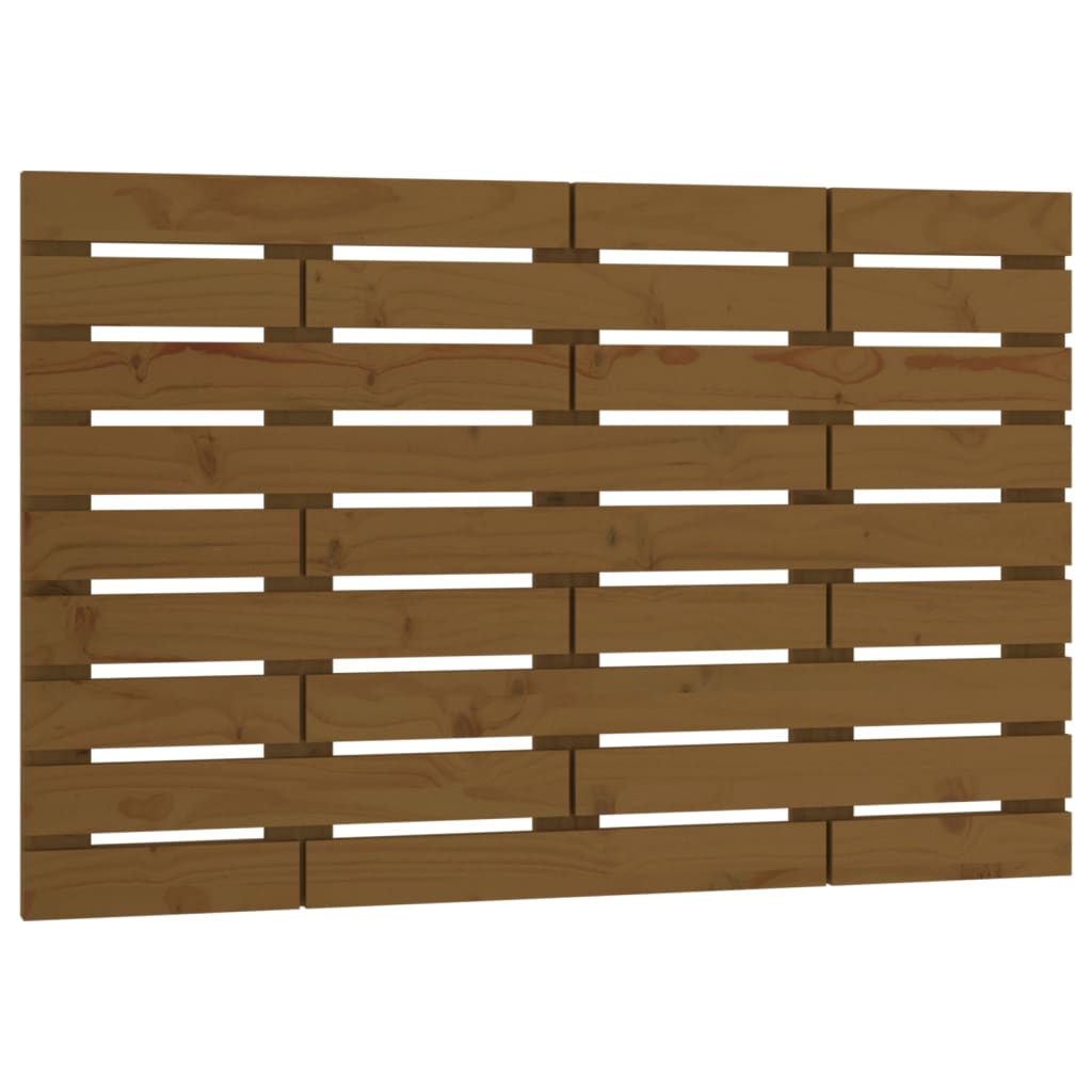 vidaXL Wall Headboard Honey Brown 96x3x63 cm Solid Wood Pine 2