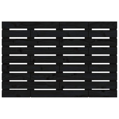 vidaXL Wall Headboard Black 96x3x63 cm Solid Wood Pine 4