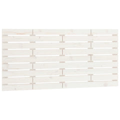 vidaXL Wall Headboard White 146x3x63 cm Solid Wood Pine 2