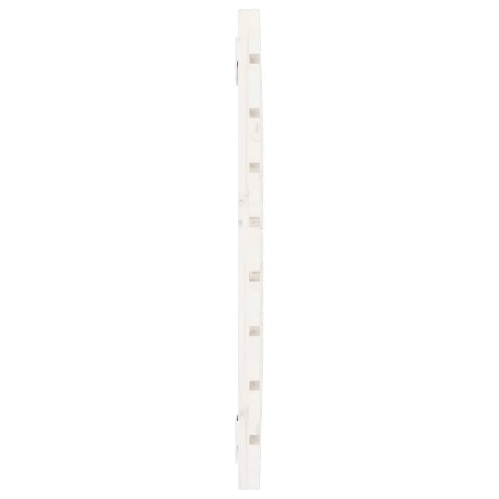 vidaXL Wall Headboard White 81x3x63 cm Solid Wood Pine 5