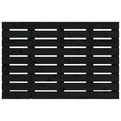 vidaXL Wall Headboard Black 81x3x63 cm Solid Wood Pine 4