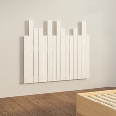 vidaXL Wall Headboard White 95.5x3x80 cm Solid Wood Pine 4