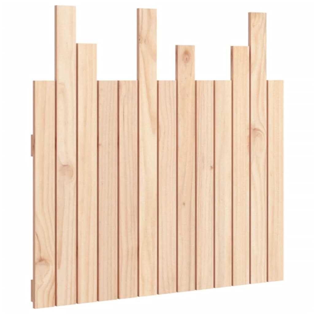 vidaXL Wall Headboard 82.5x3x80 cm Solid Wood Pine 2