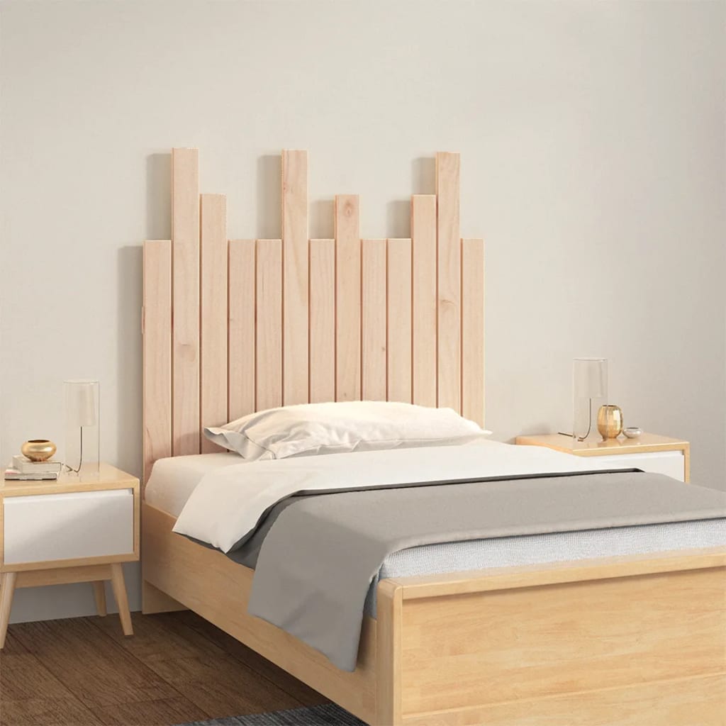 vidaXL Wall Headboard 82.5x3x80 cm Solid Wood Pine 1