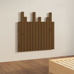 vidaXL Wall Headboard Honey Brown 82.5x3x80 cm Solid Wood Pine 4