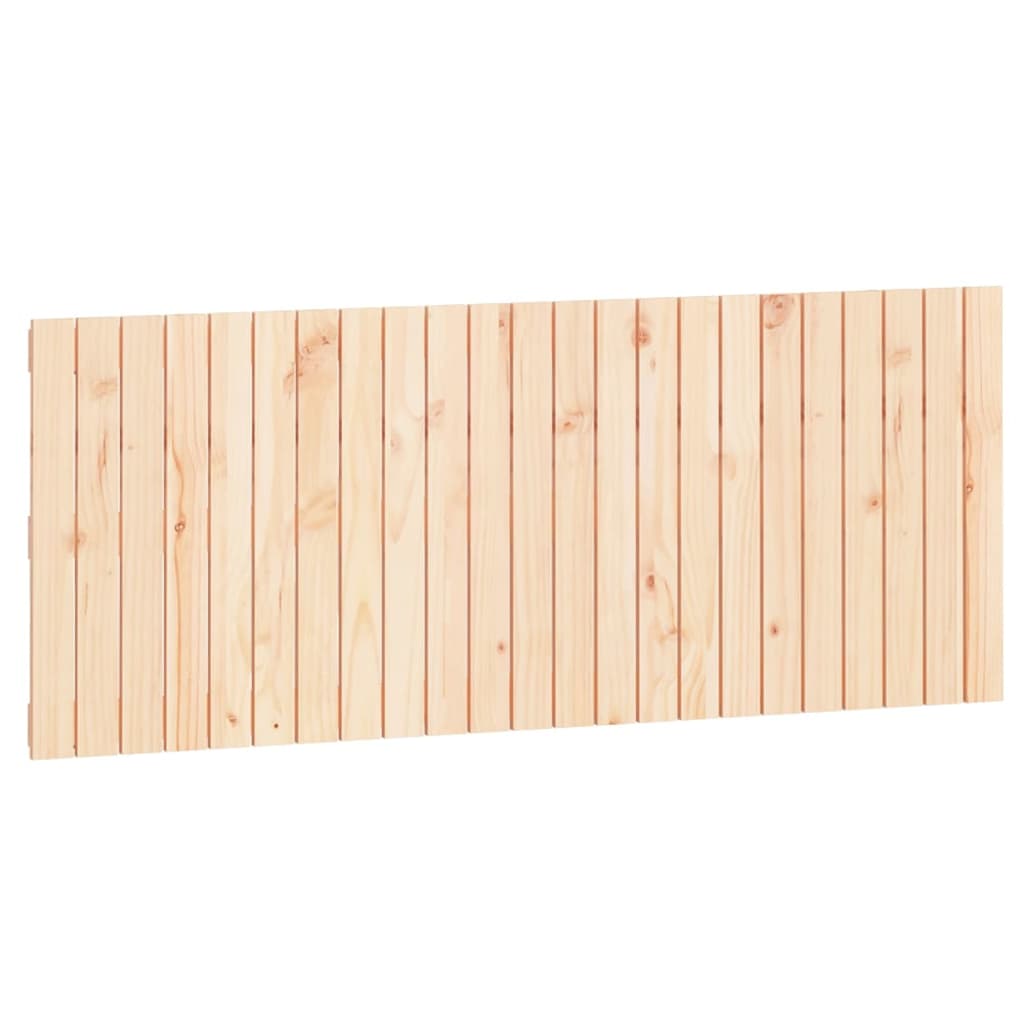 Wall Headboard 108x3x60 cm Solid Wood Pine Natural 147 cm