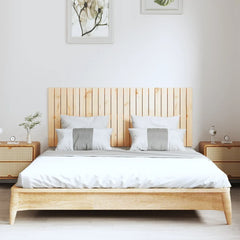 vidaXL Wall Headboard 147x3x60 cm Solid Wood Pine 3