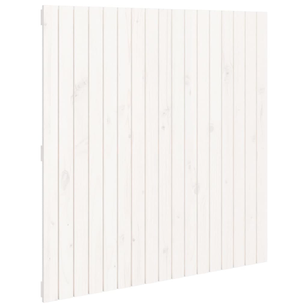 vidaXL Wall Headboard White 108x3x110 cm Solid Wood Pine 2