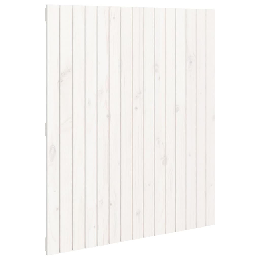 vidaXL Wall Headboard White 95.5x3x110 cm Solid Wood Pine 2