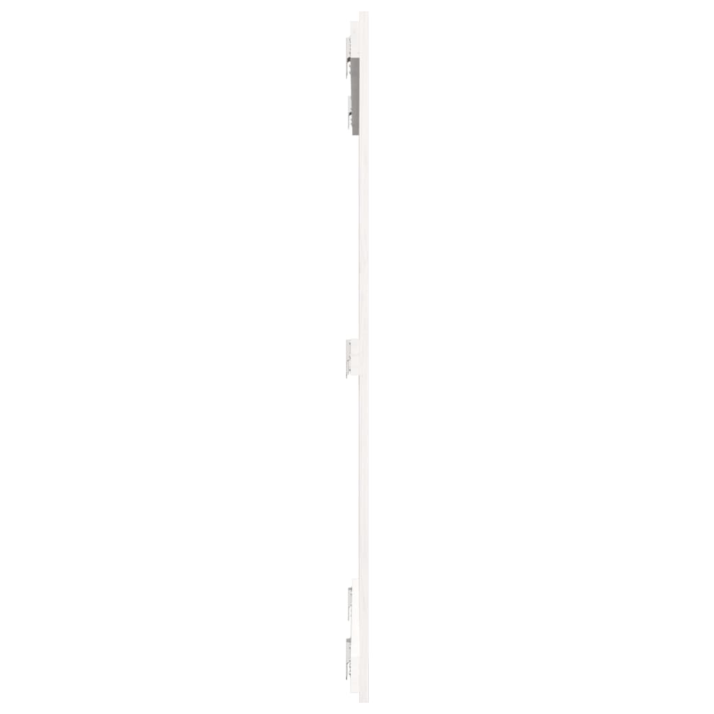 vidaXL Wall Headboard White 95.5x3x110 cm Solid Wood Pine 5
