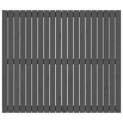 vidaXL Wall Headboard Grey 127.5x3x110 cm Solid Wood Pine 4