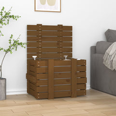 vidaXL Storage Box 58x40.5x42 cm Solid Wood Pine