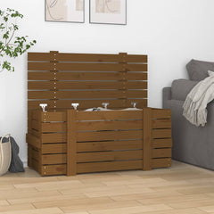 vidaXL Storage Box 58x40.5x42 cm Solid Wood Pine