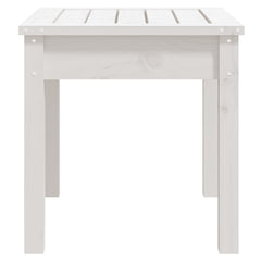 Garden Bench White Solid Wood Pine, image 5