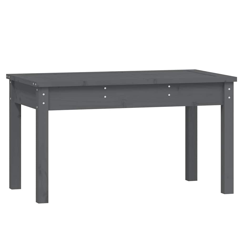 Garden Bench Grey Solid Wood Pine, image 2