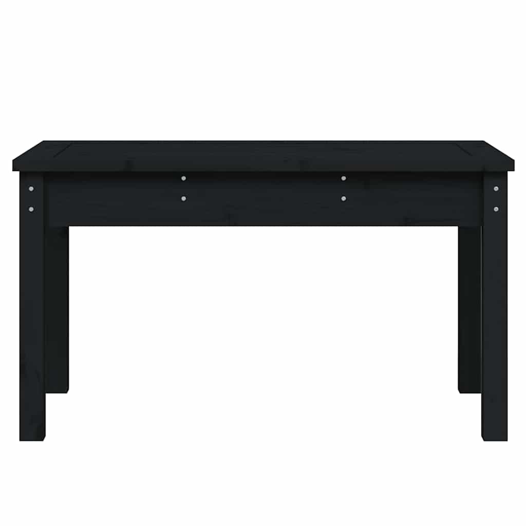 vidaXL Garden Bench Black 80x44x45 cm Solid Wood Pine 4