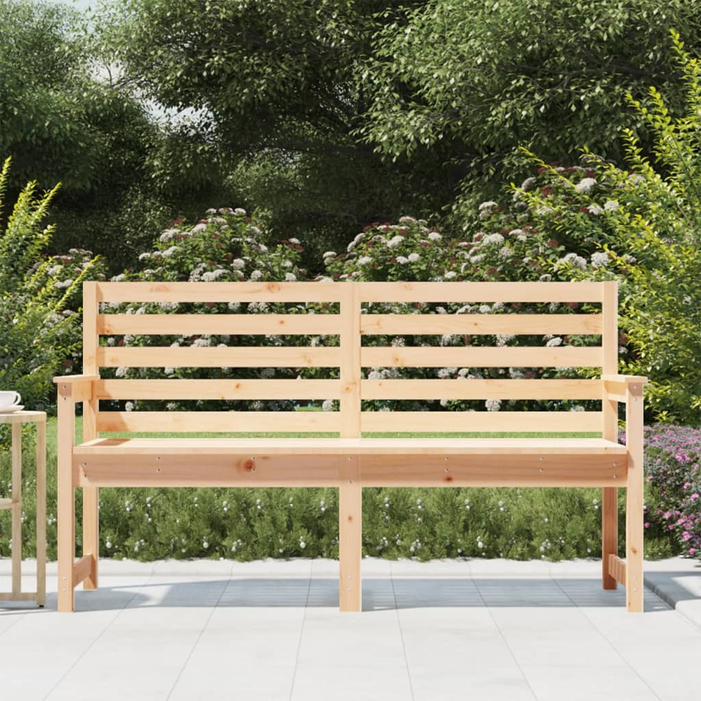 vidaXL Garden Bench 159.5x48x91.5 cm Solid Wood Pine 3
