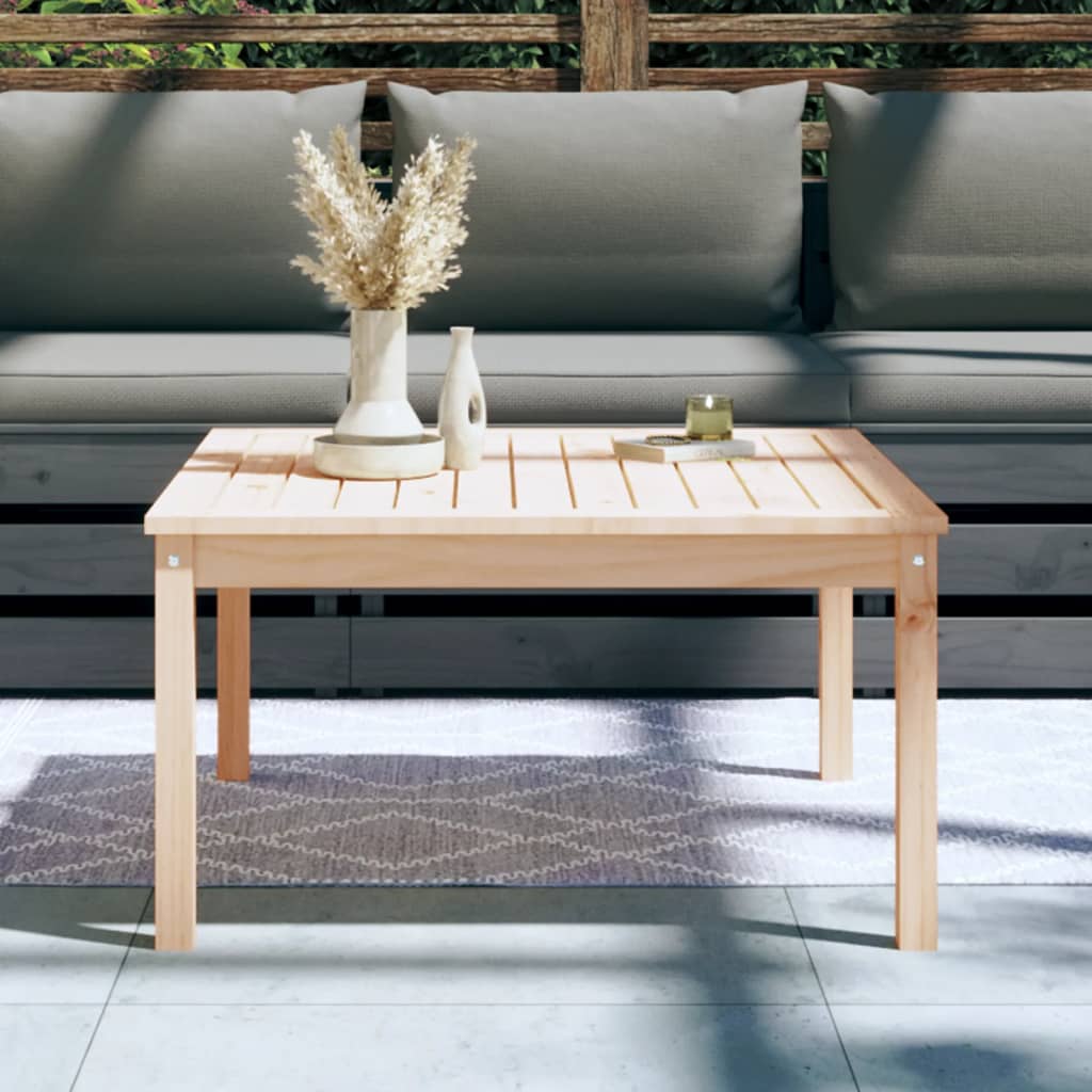 vidaXL Garden Table 82.5x82.5x45 cm Solid Wood Pine 3